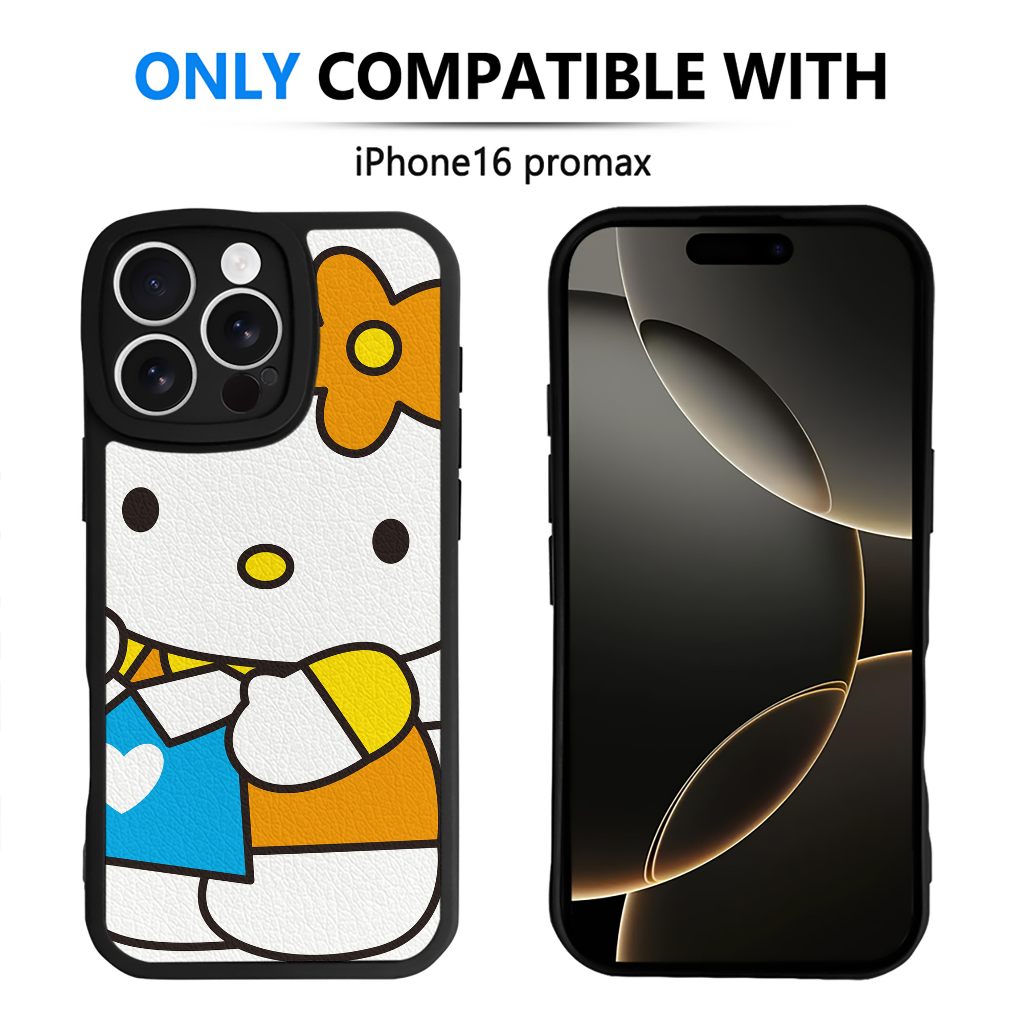 （画像用） Hello Kitty ハローキティ 【iPhone 16シリーズ対応】シリコンスマホケース（レザー調） 材質：シリコン